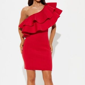 NEW ruffle mini dress